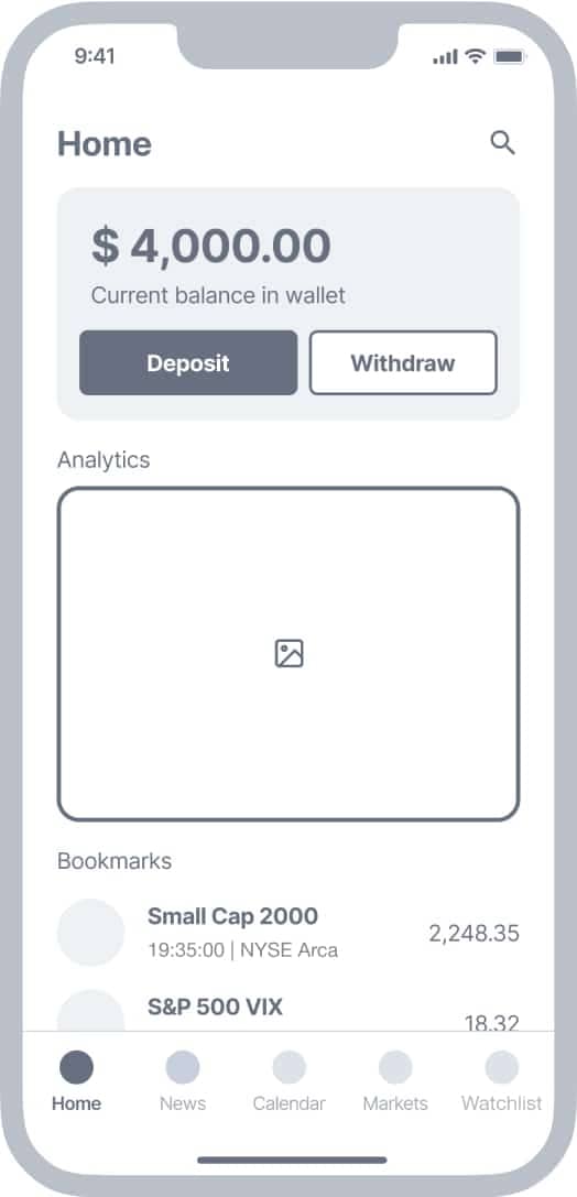 wbp online wireframe dashboard